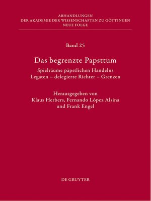 cover image of Das begrenzte Papsttum